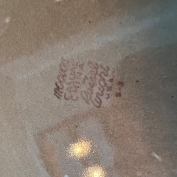 Vintage Russell Wright Mid-Century Divided Stoneware 10" Brown Dish - Picture 2 of 8